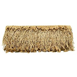 Roberto Cavalli Pochette de soirée à rabat en cuir suédé beige avec franges Beige
