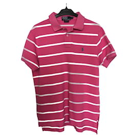 Polo Ralph Lauren-Ralph Lauren. Poloshirt Größe L-Pink,Weiß