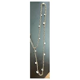 LOUIS VUITTON Silver Lockit Pendant Q93559 Sterling Silver Chain Necklace  w/ Box