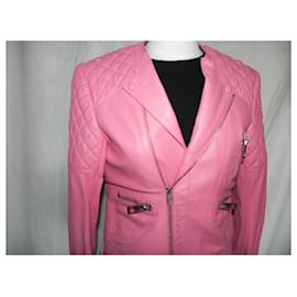 Balenciaga-Balenciaga Lamm Leder Jacke S-Pink