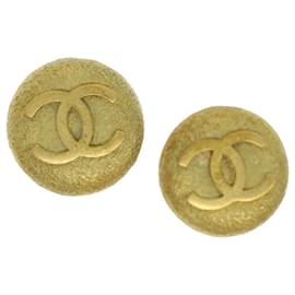 Chanel-CHANEL Boucle d'oreille Gold Tone CC Auth ar10055b-Autre