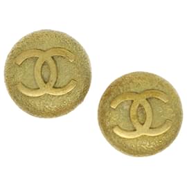 Chanel-CHANEL Boucle d'oreille Gold Tone CC Auth ar10055b-Autre