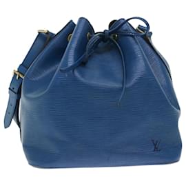 Louis Vuitton-LOUIS VUITTON Epi Petit Noe Bolso de hombro Azul M44105 LV Auth 50935-Azul