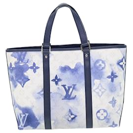 Louis Vuitton-LOUIS VUITTON Monogram Water Color Weekend Tote PM Sac Bleu M45756 auth 50808A-Bleu