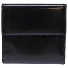 Christian Dior-Christian Dior Wallet Leather Black Auth 50856-Black
