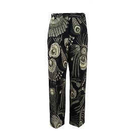 Dries Van Noten Printed Pants Black