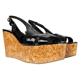 Sergio Rossi-Sergio Rossi Platform Wedge Sandals-Black