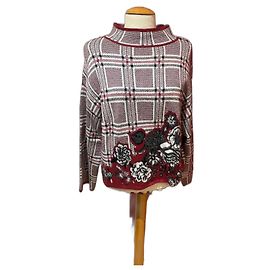Pull Twin Set Oversize Coton Laine Viscose Multicolore