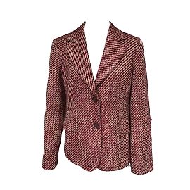 Burberry Red Wool Blazer M Red