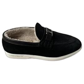 Louis Vuitton-Loafers Slip ons-Black