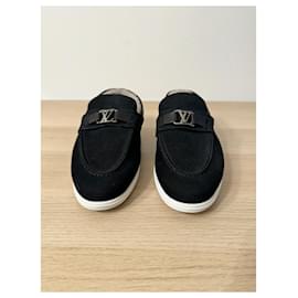 Louis Vuitton-Loafers Slip ons-Black