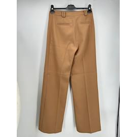 SéZane-SEZANE  Trousers T.fr 38 Polyester-Camel