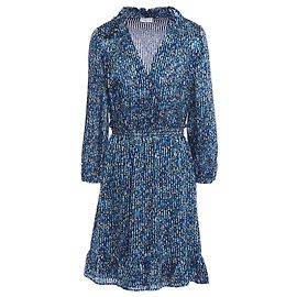 Mini-robe bleue à manches longues Claudie Pierlot Bleu