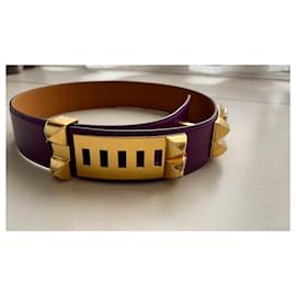Hermès-collar de perro-Púrpura