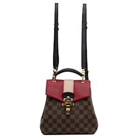 Louis Vuitton Red Patent, Navy EPI and Monogram Coated Canvas Spring Street Gold Hardware (Very Good), Red/Blue Womens Handbag