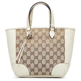 Gucci-Gucci Brown GG Canvas Bree Satchel-Brown,Other