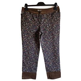 Alberta Ferretti Hose aus braunem Samt Braun