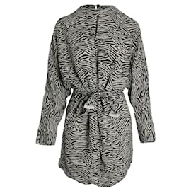 Nanushka-Nanushka Hierro Belted Dress In Animal Print Viscose-Other,Python print