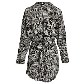 Vestido Nanushka Hierro com cinto em viscose animal print Outro Impressão em python