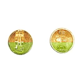 Chanel-CC Clip On Earrings-Golden