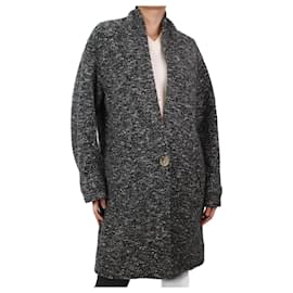 Isabel Marant Etoile-Abrigo gris de mezcla de lana con un solo botón - talla UK 8-Gris