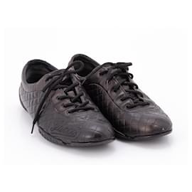 Gucci-#gucci #monogram #capitone #black #sportshoes #casual-Black