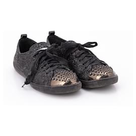 Miu Miu-miu miu #glitter #sneaker-Black,Bronze
