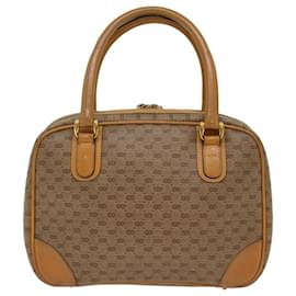 Gucci-GUCCI Micro GG Canvas Hand Bag Beige 0001040030 Auth ep1354-Beige
