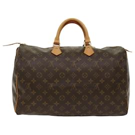 Louis Vuitton-Louis Vuitton Monogram Speedy 40 Hand Bag M41522 LV Auth am4860-Monogram