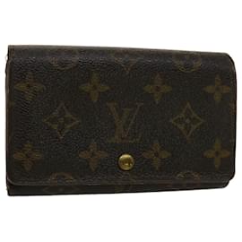 Louis Vuitton-LOUIS VUITTON Monogramm Porte Monnaie Billets Viennois Geldbörse M61663 Auth 50860-Monogramm