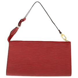 Louis Vuitton-LOUIS VUITTON Epi Pochette Accessoires Accessory Pouch Red M52987 Auth ar10046b-Red