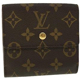 Louis Vuitton-Carteira LOUIS VUITTON Monogram Porte Monnaie Bier Cartes Crdit M61652 auth 50747-Monograma