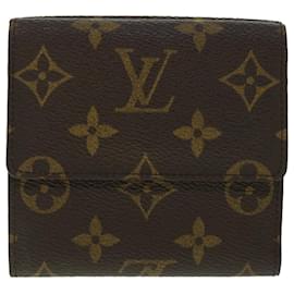 Louis Vuitton-Carteira LOUIS VUITTON Monogram Porte Monnaie Bier Cartes Crdit M61652 auth 50747-Monograma