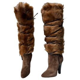 Saint Laurent Boots Beige
