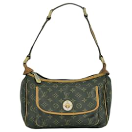 Louis Vuitton-#loıis vuitton #tikal #gm #monogram #cuir #shoulderbag #handbag-Chocolat,Marron foncé,Monogramme
