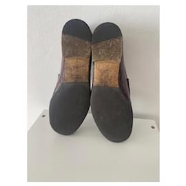 Gucci-Loafers Slip ons-Dark red