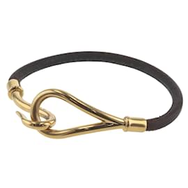 Hermès-Gold Jumbo Hook Bracelet-Golden