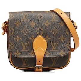 Louis Vuitton-Louis Vuitton Brown Monogram Cartouchiere MM-Brown