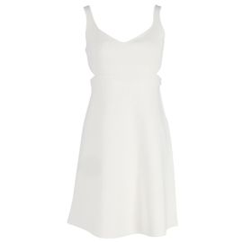 Mini-robe tricotée Theory en viscose blanche Blanc