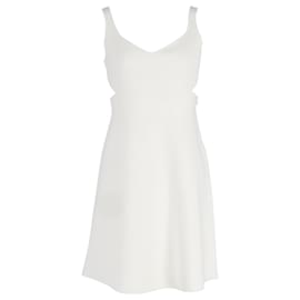 Theory-Theory Knitted Mini Dress in White Viscose-White