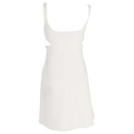 Theory-Theory Knitted Mini Dress in White Viscose-White