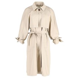 Chloé Gabardina Chloe con cinturón en algodón beige Beige
