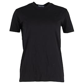 Prada-Prada Classic Crewneck T-shirt in Black Cotton-Black