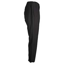 Brunello Cucinelli-Brunello Cucinelli Cropped Pants in Black Cotton-Black