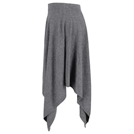 Michael Kors-Michael Kors Asymmetric Hem Skirt in Grey Cashmere-Grey