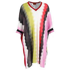 Vestido Missoni com decote em V em rayon multicolorido Outro Impressão em python