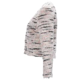 Iro-Kurz geschnittene IRO-Jacke aus cremefarbenem Polyester-Weiß,Roh