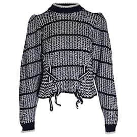 Ulla Johnson-Ulla Johnson Augustina Striped Knit Sweater in Multicolor Cotton-Multiple colors