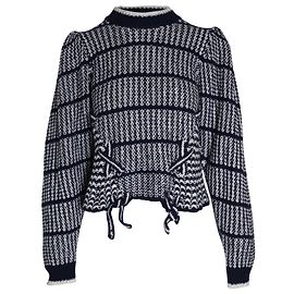 Ulla Johnson Pull en Maille Rayé Augustina en Coton Multicolore Multicolore