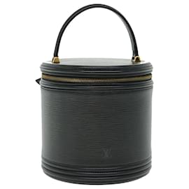 Louis Vuitton-LOUIS VUITTON Epi Cannes Hand Bag Black M48032 LV Auth 50943-Black